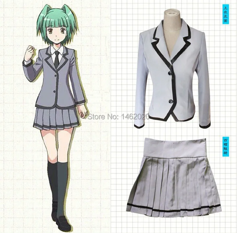 Assassination Classroom Ansatsu Kyoushitsu Kaede Kayano Cosplay Costume twinset ( Suit + Pleated Skirt )
Assassination Classroom Ansatsu Kyoushitsu Kaede Kayano Cosplay Costume twinset ( Suit + Pleated Skirt )