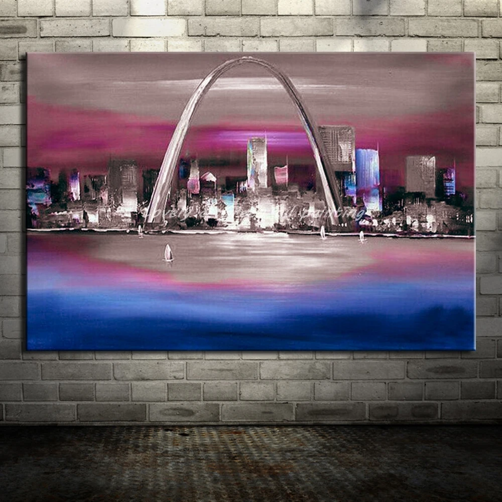 Hand Painted Canvas Painting Abstract Arts Poster City Landscape Oil Paintings Wall Pictures For Living Room Home Decor Wall Art
Hand Painted Canvas Painting Abstract Arts Poster City Landscape Oil Paintings Wall Pictures For Living Room Home Decor Wall Art