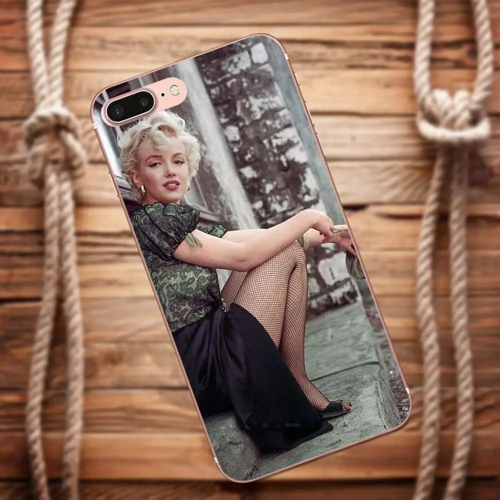New Arts Marilyn Monroe For Apple iPhone X 4 4S 5 5C 5S SE 6 6S 7 8 Plus Moto G G2 G3 Soft Silicone TPU Transparent Design | Мобильные