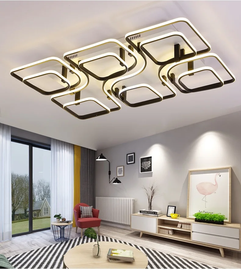 Modern simple square LED ceiling lamp creative living room bedroom study lamp commercial decoration Ceiling lights
Modern simple square LED ceiling lamp creative living room bedroom study lamp commercial decoration Ceiling lights