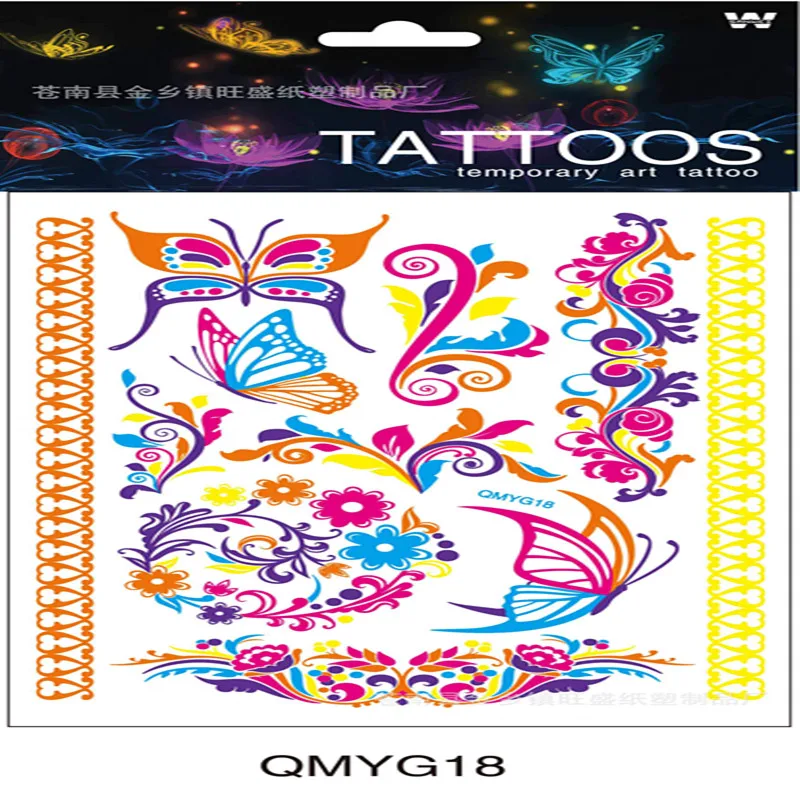 1/2/3/4/5 Luminous Temporary Tattoos Sticker Glow Dark Fluorescent Waterproof Butterfly Tattoo for Face Body Art Halloween Party
1/2/3/4/5 Luminous Temporary Tattoos Sticker Glow Dark Fluorescent Waterproof Butterfly Tattoo for Face Body Art Halloween Party