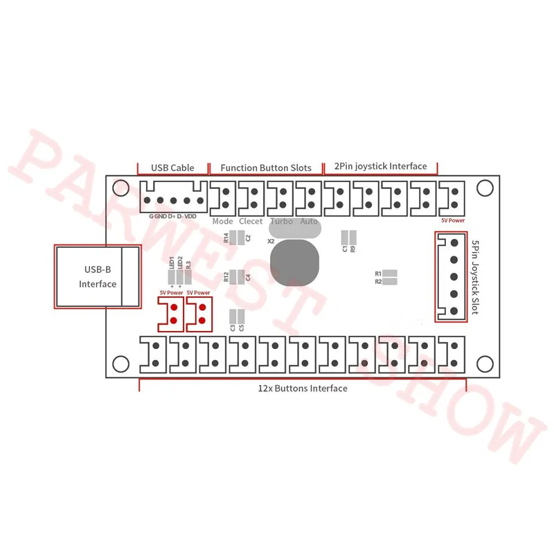 Usb-энкодер с нулевой задержкой для Raspberry Pi 2 Retropie & USB PC MAME Кабинета DIY проектов