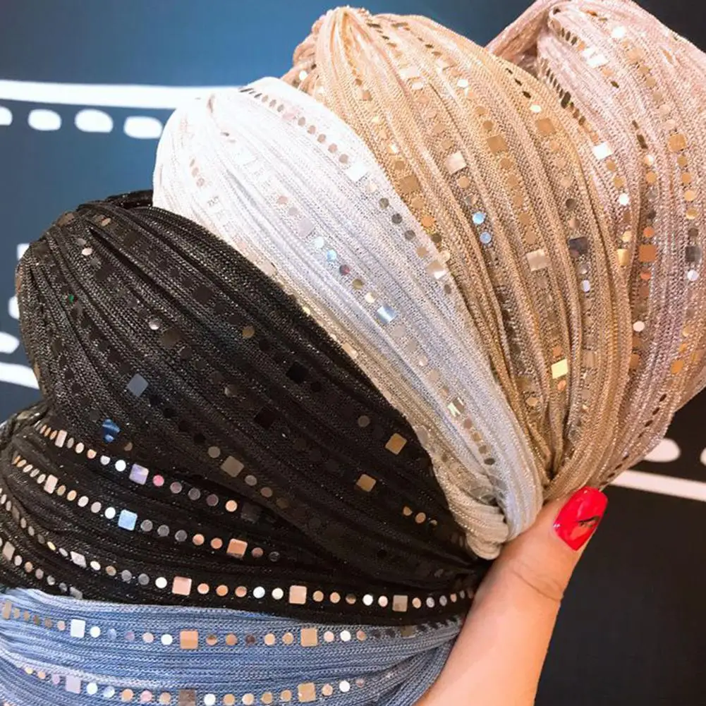 Женский широкий обруч для волос, винтажный обруч для волос с блестками
Женский широкий обруч для волос, винтажный обруч для волос с блестками