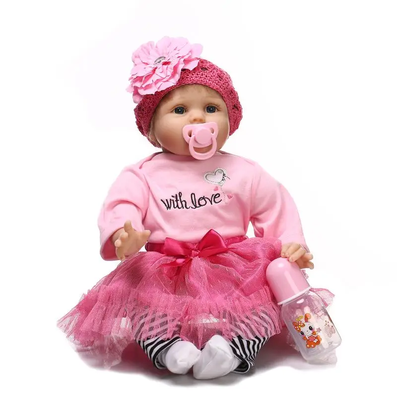Silicone Soft 22 Inch Reborn Baby Doll Girl Realistic Newborn Princess Babies with Blue Eyes Kids Birthday Gift
Silicone Soft 22 Inch Reborn Baby Doll Girl Realistic Newborn Princess Babies with Blue Eyes Kids Birthday Gift