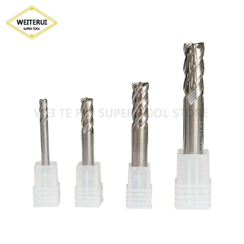 1PC 4 Flutes Flat End Mills HRC 65 Cermet CNC Router Bits Endmill Milling Cutter Spiral
1PC 4 Flutes Flat End Mills HRC 65 Cermet CNC Router Bits Endmill Milling Cutter Spiral