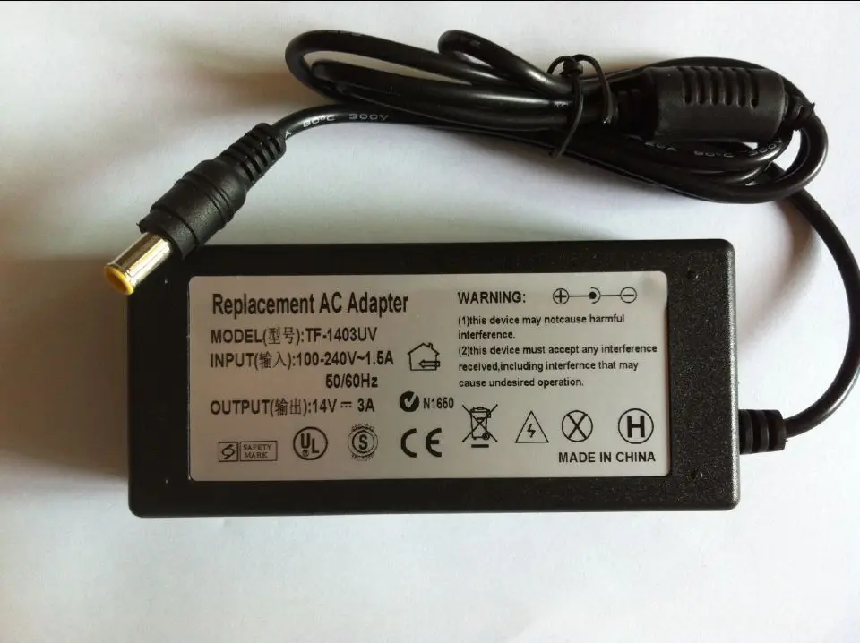 Адаптер питания для ЖК-монитора Samsung S22B360HW S22A330BW S19A330BW S22B360VW S22B360V S24A350H S22B150N S23A950D, 14 В, 3 А
Адаптер питания для ЖК-монитора Samsung S22B360HW S22A330BW S19A330BW S22B360VW S22B360V S24A350H S22B150N S23A950D, 14 В, 3 А