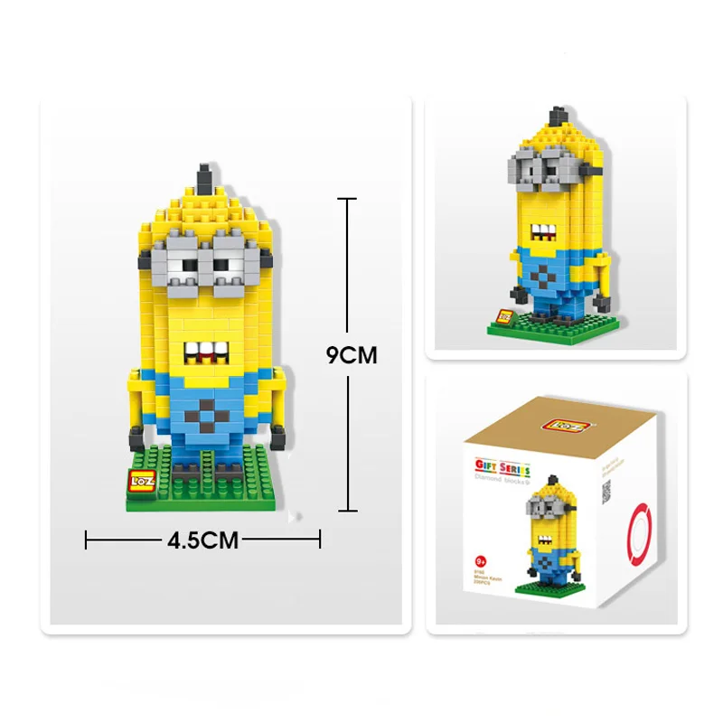 Anime Minions LOZ Building Blocks 3D Action Figure Kids Educational Toys brinquedos juguetes menino Jouet enfant | Игрушки и хобби