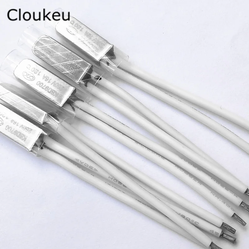 5Pcs KSD9700 250V16A Temperature Switch Thermal control Normally Closed 105/110/115/120/125/130/135/140/145/150 Degree Celsius
5Pcs KSD9700 250V16A Temperature Switch Thermal control Normally Closed 105/110/115/120/125/130/135/140/145/150 Degree Celsius
