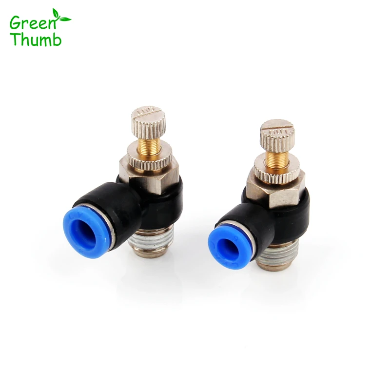 2pcs Green Thumb Inner Diameter 6mm/8mm Pneumatic Throttle Valve 1/4 Inch Male Thread Pneumatic Quick Connector
2pcs Green Thumb Inner Diameter 6mm/8mm Pneumatic Throttle Valve 1/4 Inch Male Thread Pneumatic Quick Connector