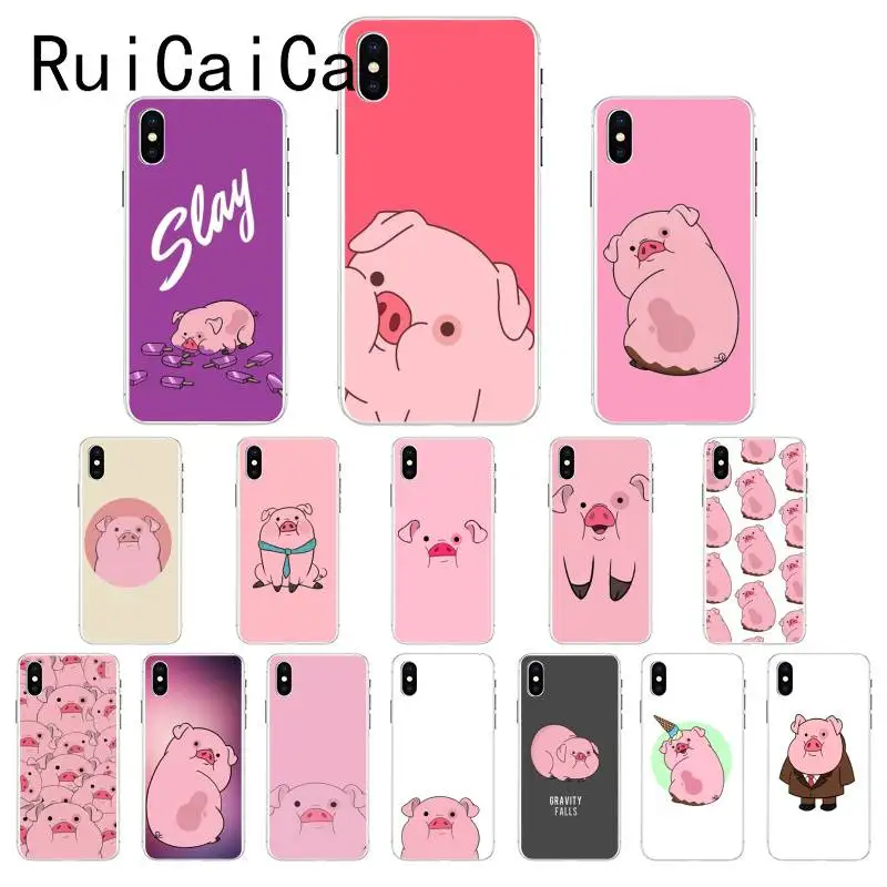 Ruicaica Гравити Фолз Waddles супер милый поросенок ТПУ Мягкий силиконовый чехол для