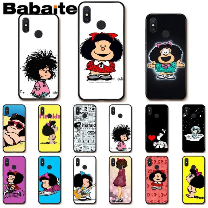 Babaite Mafalda красочные милые аксессуары для телефона чехол xiaomi mi 8se 6 mi8lite note2 note3 mix2 max2