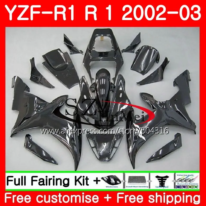 Body For YAMAHA YZF 1000 Gloss black YZFR1 02 03 YZF-1000 Bodywork 73SH14 YZF R 1 YZF R1 02 03 YZF1000 YZF-R1 2002 2003 Fairing
Body For YAMAHA YZF 1000 Gloss black YZFR1 02 03 YZF-1000 Bodywork 73SH14 YZF R 1 YZF R1 02 03 YZF1000 YZF-R1 2002 2003 Fairing