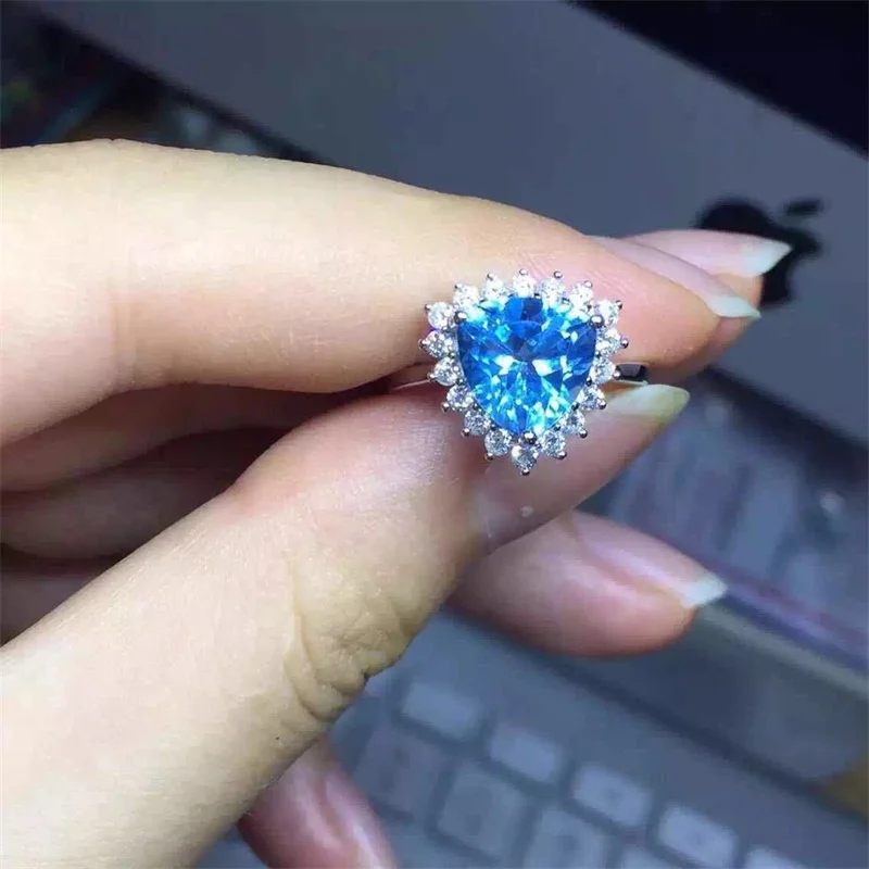 SHIQING Nature blue topaz triangle gemstone 925 sterling silver open rings for woman girls
SHIQING Nature blue topaz triangle gemstone 925 sterling silver open rings for woman girls