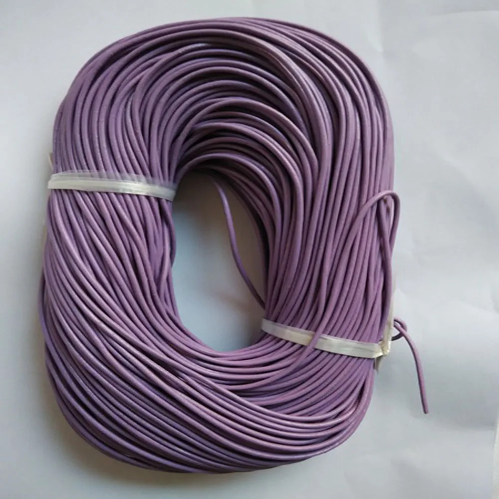 100m light purple lilac guniune real round leather cord 1.5mm 2mm 3mm can be chosen jewelry strings ropes LEC004
100m light purple lilac guniune real round leather cord 1.5mm 2mm 3mm can be chosen jewelry strings ropes LEC004