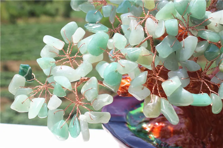 NATURAL Dongling jade quartz gemstone TREE REIKI Healing