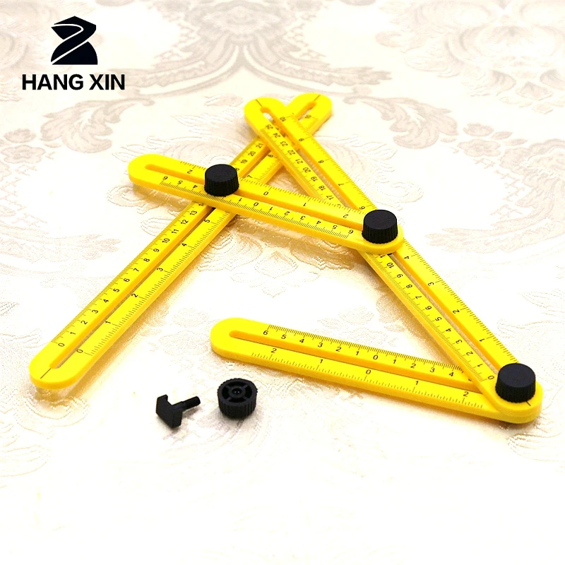 HANGXIN 1Pcs Professional Template Tool Angle Ruler Measuring Protractor Activity Four-fold Ruler With Metric Inch Scale
HANGXIN 1Pcs Professional Template Tool Angle Ruler Measuring Protractor Activity Four-fold Ruler With Metric Inch Scale