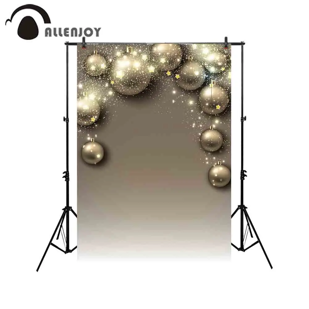 Фото Фотофон allenjoy для фотосъемки с рождественским блестящим шариком Золотой