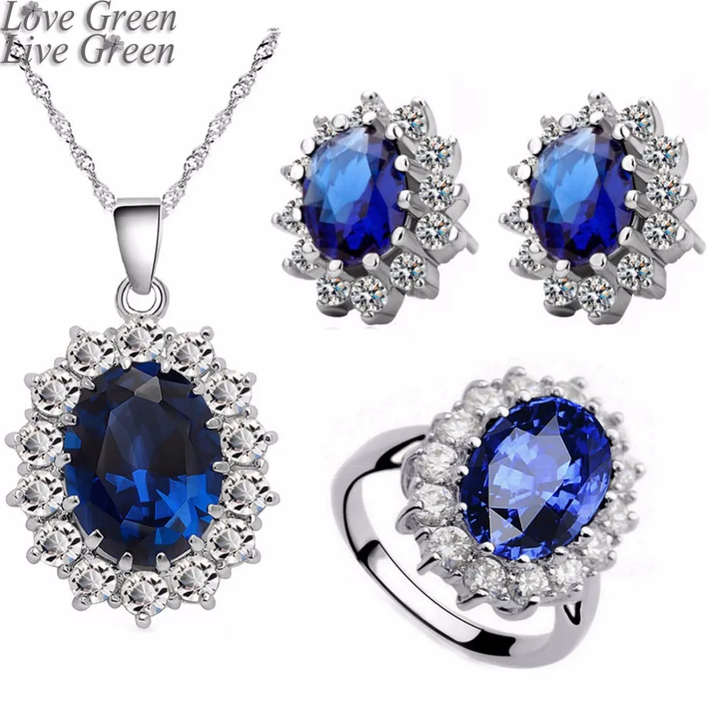 Queen Royal ocean blue white gold austrian crystal rhinestones zircon pendant chain necklace earrings ring Jewelry sets 8585
Queen Royal ocean blue white gold austrian crystal rhinestones zircon pendant chain necklace earrings ring Jewelry sets 8585