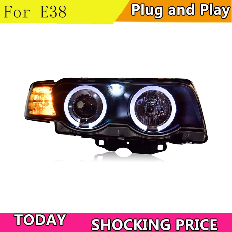 doxa Car Styling for BMW E38 Headlights 1998-2002 E38 LED Headlight DRL Bi Xenon Lens High Low Beam Parking HID Fog Lamp
doxa Car Styling for BMW E38 Headlights 1998-2002 E38 LED Headlight DRL Bi Xenon Lens High Low Beam Parking HID Fog Lamp