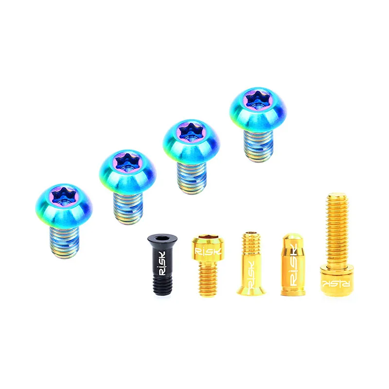 RISK 36pcs Titanium Alloy Screw Kits for MTB Bike Common Bolts Screw Derailleur /Brake/Cage/Valve Cap/Fixing Bolts with Washer
RISK 36pcs Titanium Alloy Screw Kits for MTB Bike Common Bolts Screw Derailleur /Brake/Cage/Valve Cap/Fixing Bolts with Washer