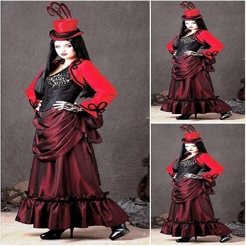 History!Customer-made Luxs Vintage Costumes Renaissance Dresses Steampunk dress Gothic Cosplay Halloween Dresses C-1086
History!Customer-made Luxs Vintage Costumes Renaissance Dresses Steampunk dress Gothic Cosplay Halloween Dresses C-1086