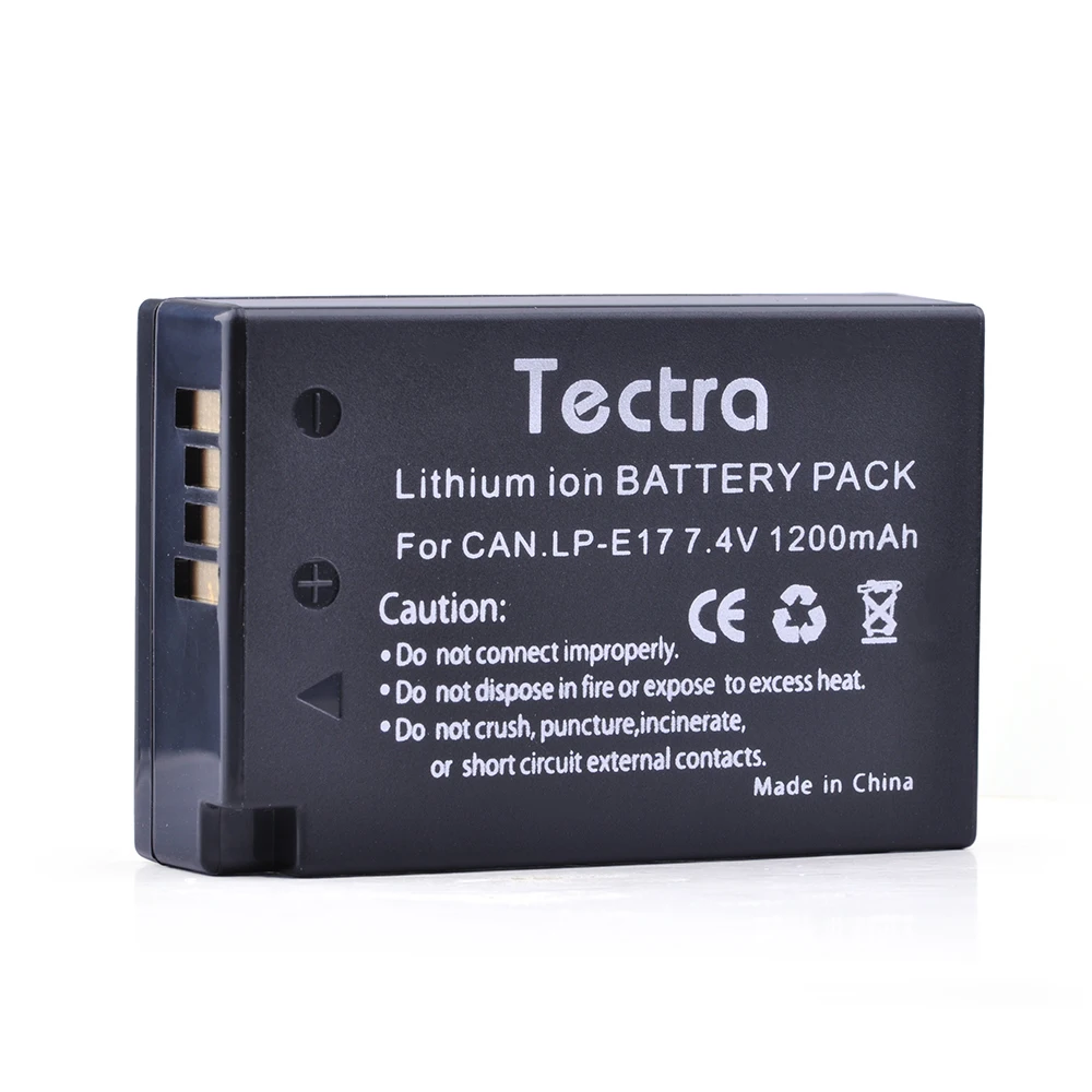 Tectra 1 шт. 1200 мАч LPE17 LP E17 Аккумулятор для Canon LP-E17 EOS M3 M5 M6 750D 760D T6i T6s 800D 8000D Kiss X8i аккумулятор
Tectra 1 шт. 1200 мАч LPE17 LP E17 Аккумулятор для Canon LP-E17 EOS M3 M5 M6 750D 760D T6i T6s 800D 8000D Kiss X8i аккумулятор
