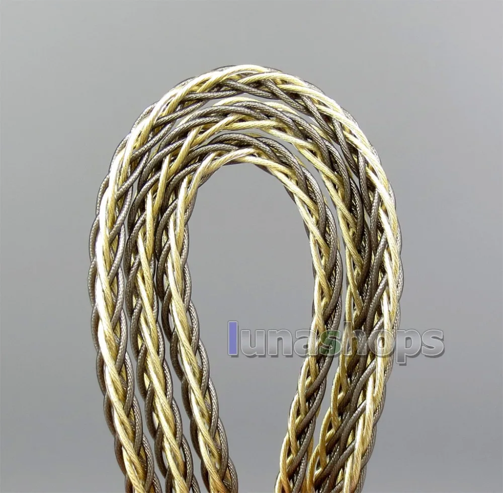 LN006243 4 in 1 Plug 8 Cores Foiled 7N OCC Pure Silver + Gold Plated Earphone Cable For Shure se535 se846 se425 se215 MMCX
LN006243 4 in 1 Plug 8 Cores Foiled 7N OCC Pure Silver + Gold Plated Earphone Cable For Shure se535 se846 se425 se215 MMCX