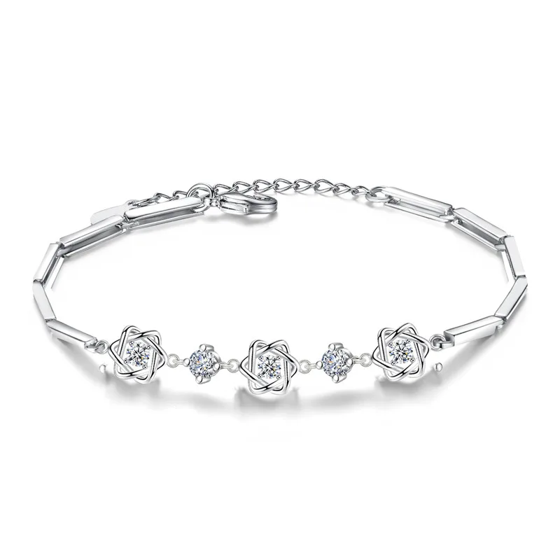 100% 925 sterling silver fashion shiny crystal star ladies`bracelets jewelry women female birthday gift wholesale drop shipping
100% 925 sterling silver fashion shiny crystal star ladies`bracelets jewelry women female birthday gift wholesale drop shipping