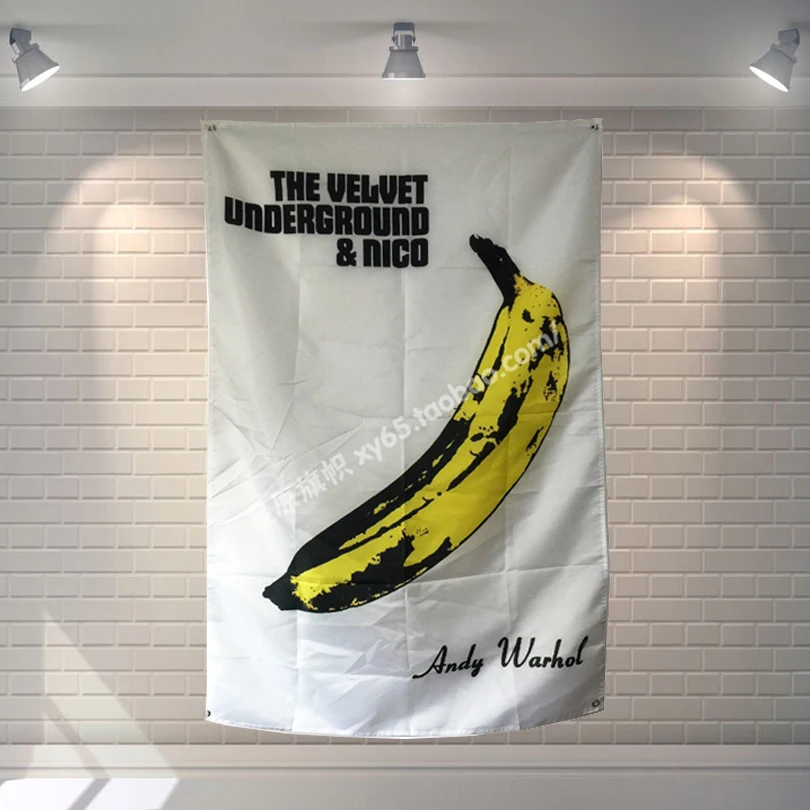 Фото Баннеры THE VELVET UNDERGROUND & NICO для рок группы подвесной флаг настенная наклейка декор