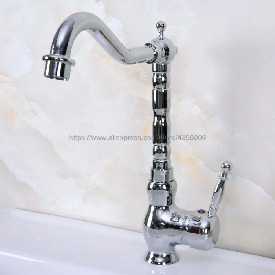 Polished Chrome Deck Mount Bathroom Kitchen Vanity Sink Faucet Single Handle Kitchen Hot Cold Water Taps Bnf932
Polished Chrome Deck Mount Bathroom Kitchen Vanity Sink Faucet Single Handle Kitchen Hot Cold Water Taps Bnf932