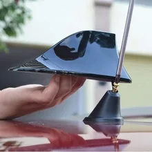 Car Shark Fin Antenna Fin Shape Auto Roof Aerial No drilling Radio FM/AM Signal Vehicle Accessories Universal for Most Car Water