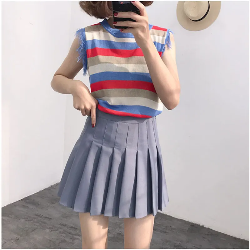 Korean Girls High Waist Ball Pleated Skirts Sweet Mini Skirts A-line Denim Skirt Japanese Cosplay School Girls Uniforms Skirts
Korean Girls High Waist Ball Pleated Skirts Sweet Mini Skirts A-line Denim Skirt Japanese Cosplay School Girls Uniforms Skirts