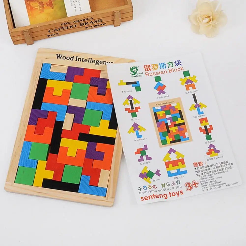 Colorful Wooden Tangram Brain Teaser Puzzle Toys Tetris Game Preschool Magination Intellectual Educational Kid Toy Gift
Colorful Wooden Tangram Brain Teaser Puzzle Toys Tetris Game Preschool Magination Intellectual Educational Kid Toy Gift