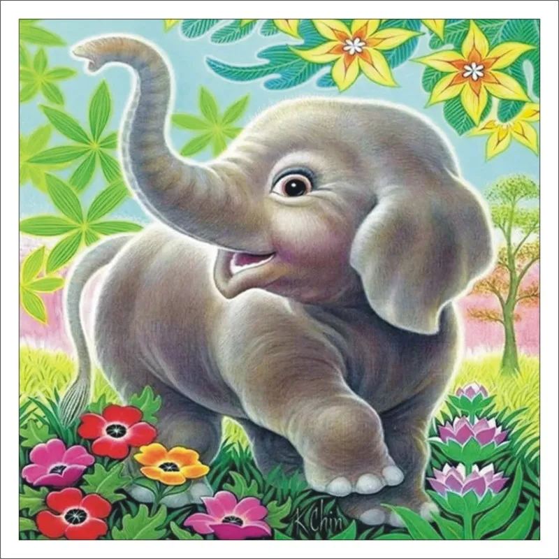 5D Diy Diamond Cartoon Elephant Mosaic Mural Home Decoration Gift Children's Room Decoration T147
5D Diy Diamond Cartoon Elephant Mosaic Mural Home Decoration Gift Children's Room Decoration T147