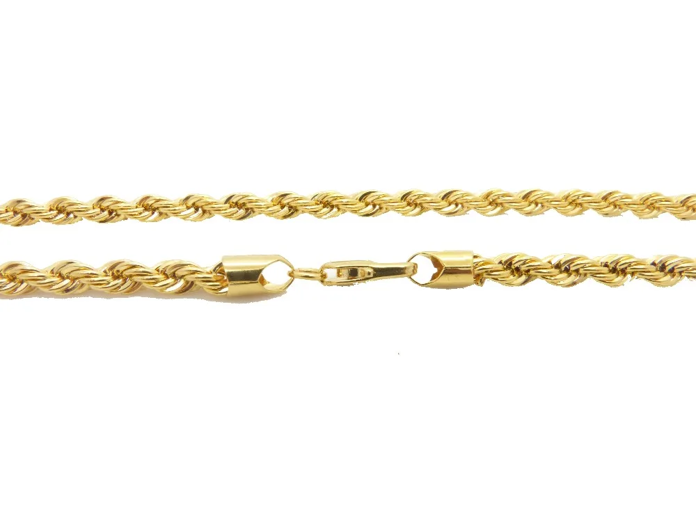 Женская и мужская цепочка с плетением из желтого золота | Украшения аксессуары