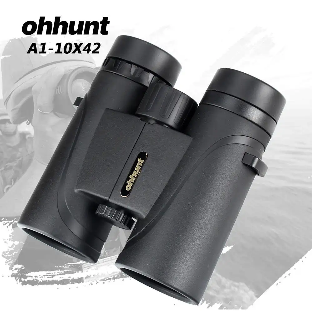 

ohhunt A1-10X42 Binoculars Telescope Hunting Optics Lens Bak4 Porro Prism Fogproof Binocular with Dust Cover Hiking Camping
