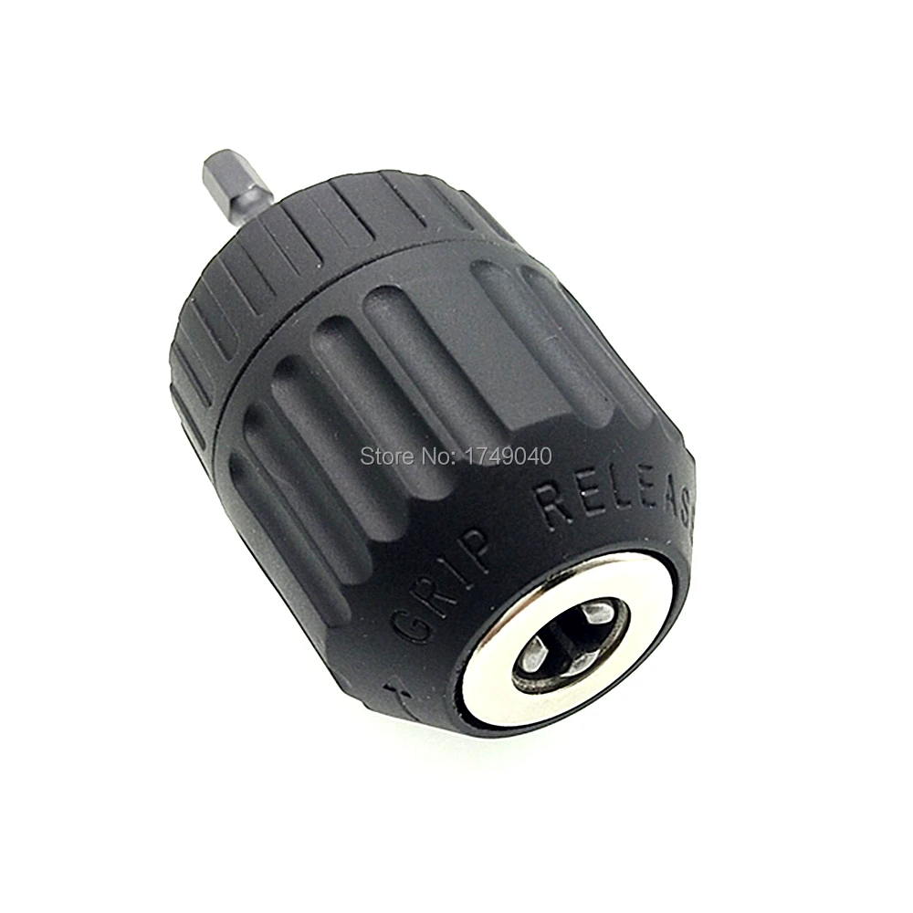 Drill Chuck Keyless Converter 1/4" Hex Shank Adapter Drive Clamping Range 0.8mm to 10mm Thread 3/8in 24UNF for Impact Drivers
Drill Chuck Keyless Converter 1/4" Hex Shank Adapter Drive Clamping Range 0.8mm to 10mm Thread 3/8in 24UNF for Impact Drivers