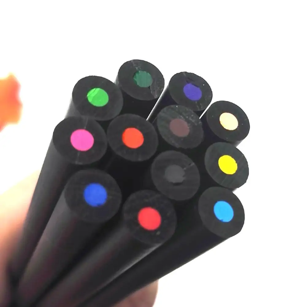 12 Pcs/Set Valued Color Pencil Packaging 12 Different Colours Colored Pencils Kawaii School Black Wooden Pencils High Quality
12 Pcs/Set Valued Color Pencil Packaging 12 Different Colours Colored Pencils Kawaii School Black Wooden Pencils High Quality