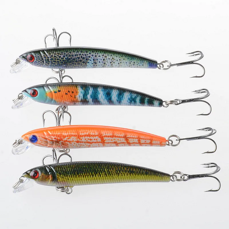 4Pcs/Lot 7.5cm/5.6g Hard Minnow Lure Fishing Baits Color Painting Wobblers Crankbait Artificial Bass Isca Swimbait 6# Hooks
4Pcs/Lot 7.5cm/5.6g Hard Minnow Lure Fishing Baits Color Painting Wobblers Crankbait Artificial Bass Isca Swimbait 6# Hooks