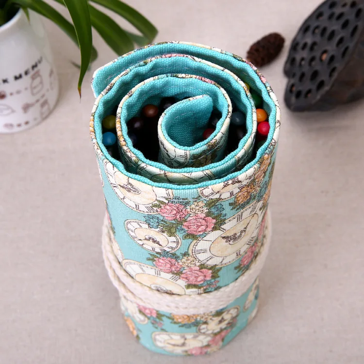 36/48/72 Holes Rose Flower Roll Pencil Bag , Clock Roller Pencil Case for School Students
36/48/72 Holes Rose Flower Roll Pencil Bag , Clock Roller Pencil Case for School Students