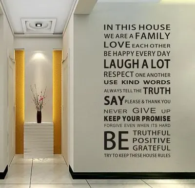 In This house Family House Rules Love Wall Quote Decal Stickers Art Mural Paper Vinyl Decor
In This house Family House Rules Love Wall Quote Decal Stickers Art Mural Paper Vinyl Decor