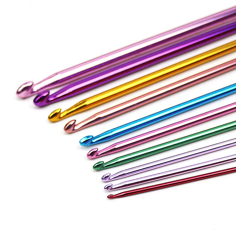 11 Pcs/ Set Crochet Hooks Needle Set Assorted Colors Tunisian Afghan Aluminum Knitting Needles Tools Kit FPing
11 Pcs/ Set Crochet Hooks Needle Set Assorted Colors Tunisian Afghan Aluminum Knitting Needles Tools Kit FPing
