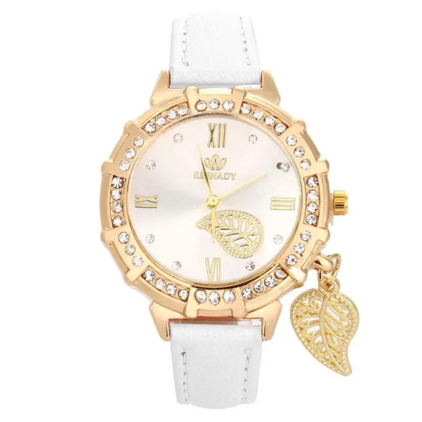 Relojes mujer кожаные часы со стразами наручные браслет кварцевые женские женское