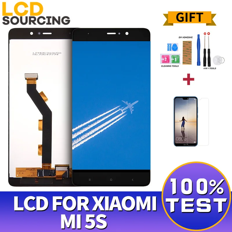 ЖК дисплей 5 15 дюйма для Xiaomi Mi 5S сенсорный экран с дигитайзером в сборе рамкой Mi5S