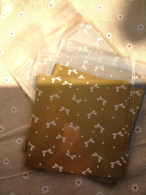 Size 14x14+3cm 10x10+3cm Gold Pink Bow Bows Self-adhesive Plastic Bags For Cookies, Biscuits
Size 14x14+3cm 10x10+3cm Gold Pink Bow Bows Self-adhesive Plastic Bags For Cookies, Biscuits