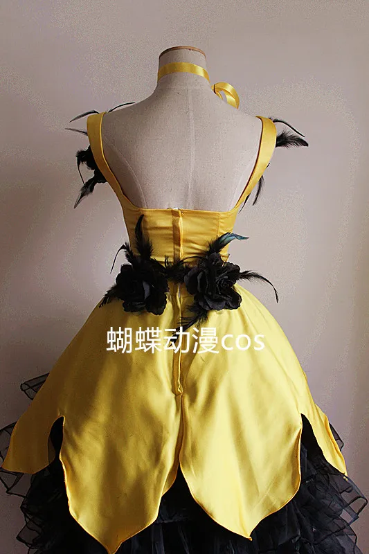 Sailor Moon Cat Luna cosplay dress costume Human Girl Luxury Dress Cosplay Costume yellow dress
