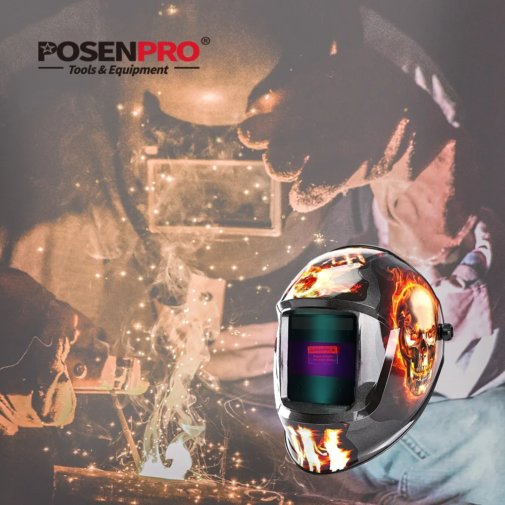 POSENPRO Fire Skull MMA MIG TIG Welding Mask Welding Helmet Eagle for Welding Machine for Soldering Welder Cap for Welding
POSENPRO Fire Skull MMA MIG TIG Welding Mask Welding Helmet Eagle for Welding Machine for Soldering Welder Cap for Welding