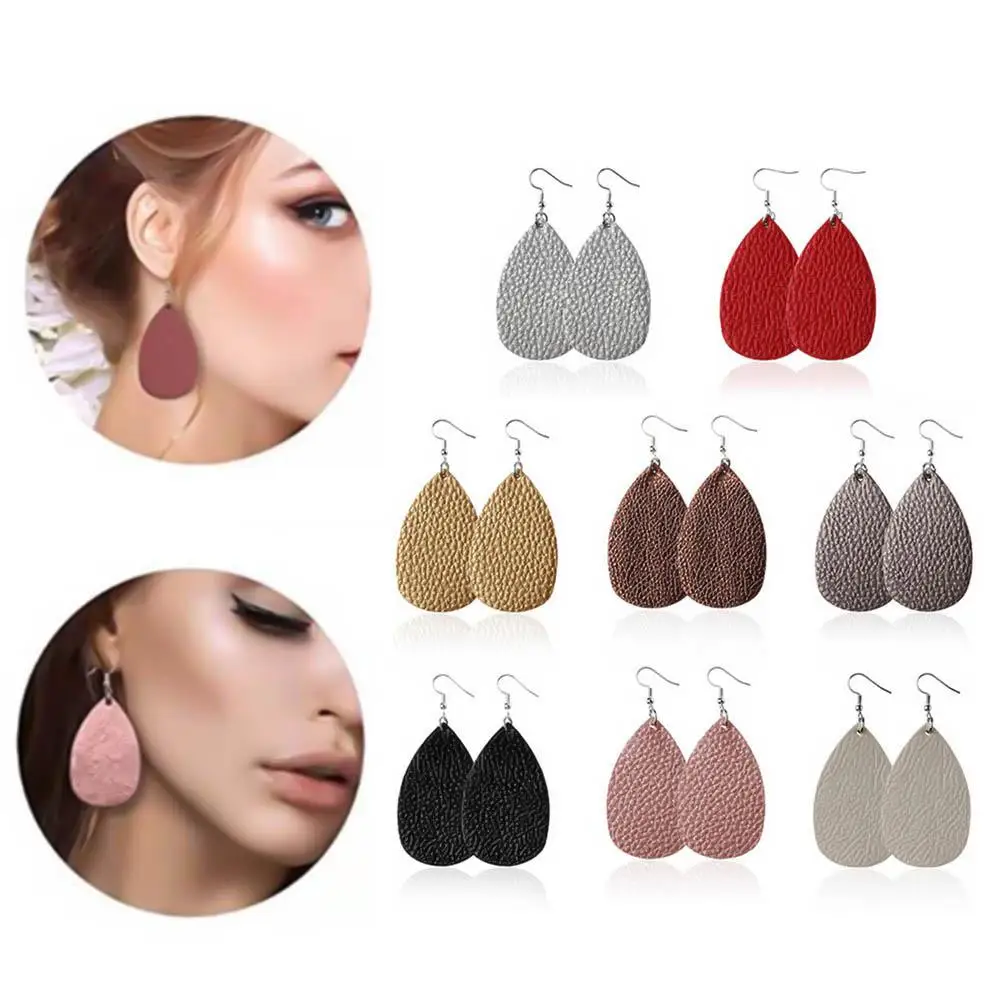 Women Lychee Texture Faux Leather Bucket Drop Hook Earrings Party Jewelry Gift
Women Lychee Texture Faux Leather Bucket Drop Hook Earrings Party Jewelry Gift