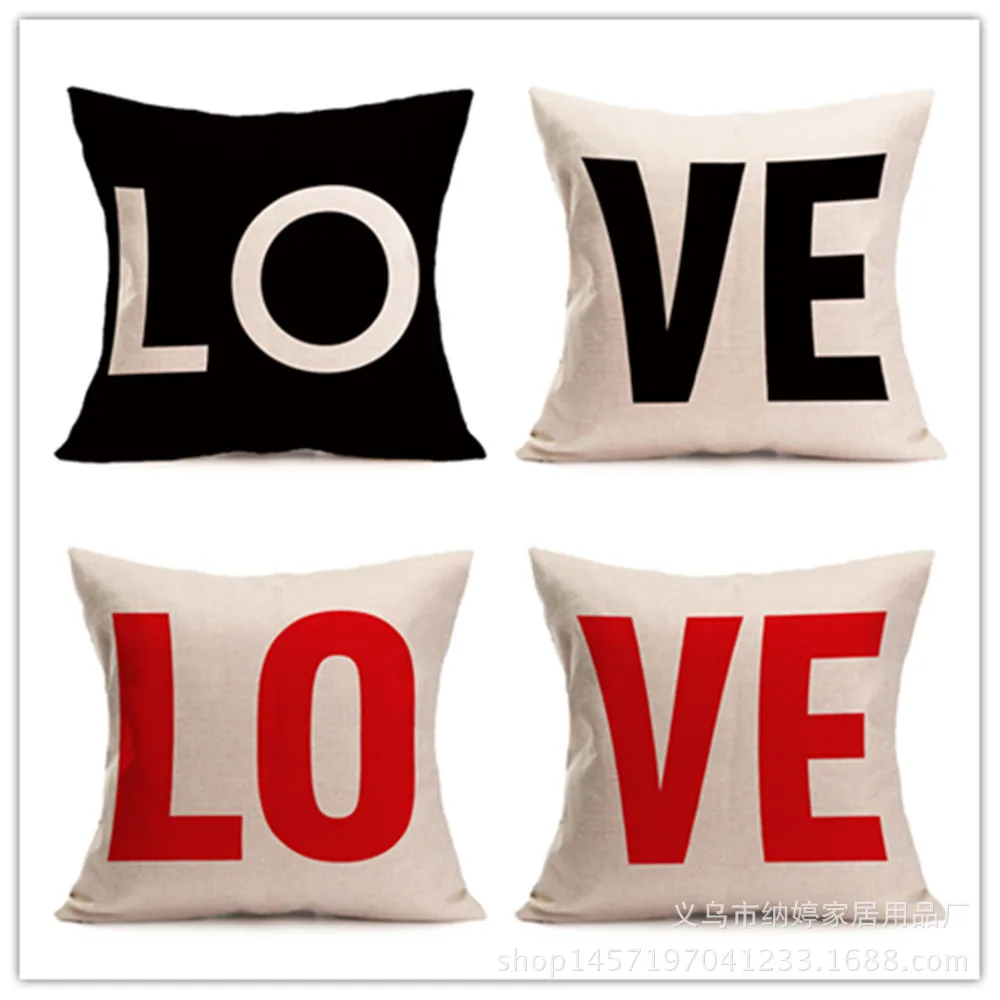 New Fashion Love Word Cushion Cover Cotton Linen Throw Pillow Case Cushion Cover For Home Sofa Car 43*43cm
New Fashion Love Word Cushion Cover Cotton Linen Throw Pillow Case Cushion Cover For Home Sofa Car 43*43cm