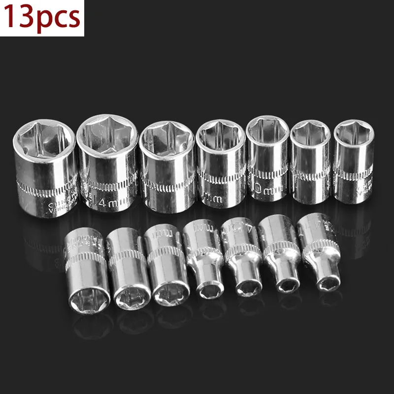 13pcs Universal 4-14mm Socket Adapter Set Wrench Hexagon Head Home Auto Car Bike Bicycle Home DIY Fix Repair Hand Tool
13pcs Universal 4-14mm Socket Adapter Set Wrench Hexagon Head Home Auto Car Bike Bicycle Home DIY Fix Repair Hand Tool